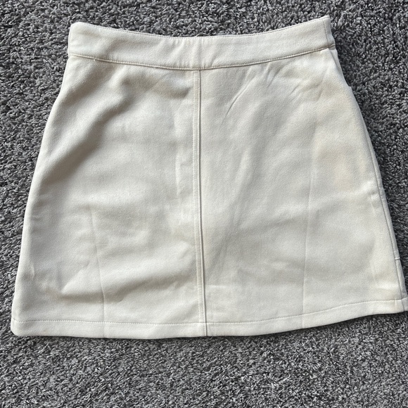 Fashion on Earth Tan High Waisted Skirt - Picture 2 of 6